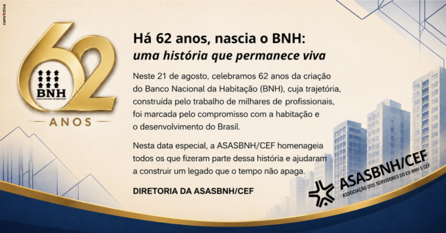 Há 62 anos, nascia o BNH: uma história que permanece viva
