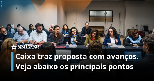 Caixa traz proposta com avanços. Veja abaixo os principais pontos