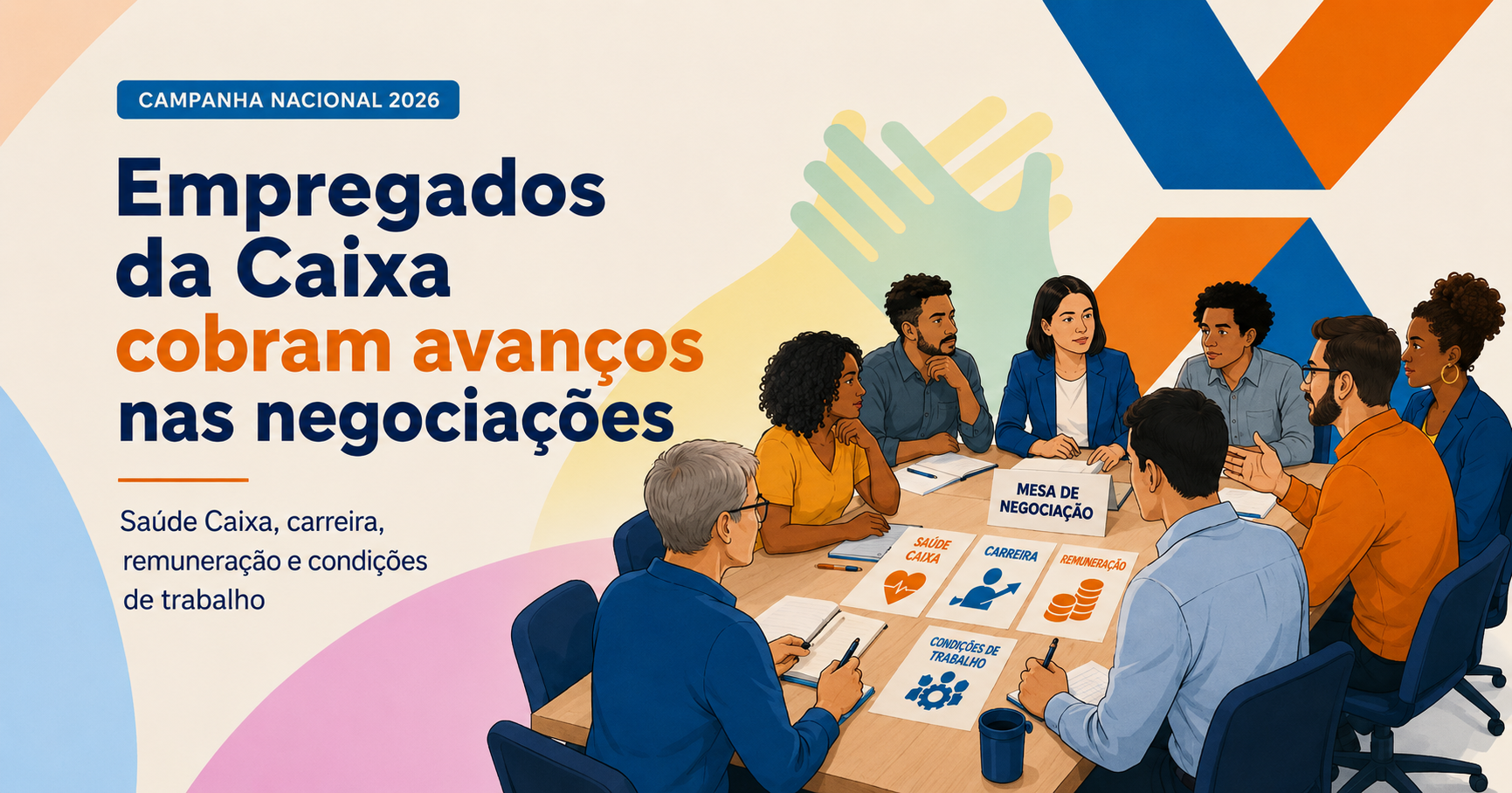 Após seis rodadas, empregados cobram da Caixa avanços nas principais reivindicações
